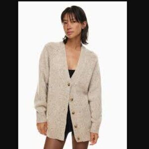 Wilfred Free Dorado Cardigan Relaxed button-up wool cardigan